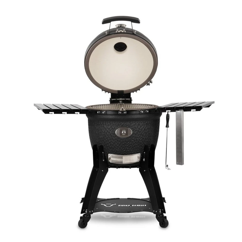 BBQ-Toro Keramikgrill Kamado Yoru Ø 56 cm, Thermometer, matt schwarz