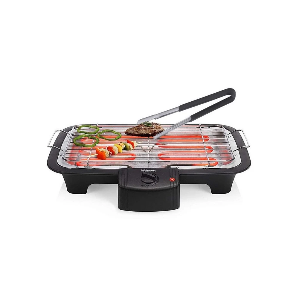 Tristar Tischgrill, 2000 W, Elektro, 38x22 cm Grillrost, höhenverstellbar