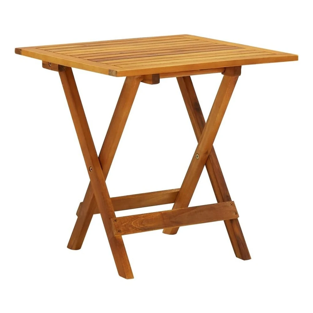 vidaXL Gartentisch Bistrotisch 46x46x47 cm Massivholz, klappbar