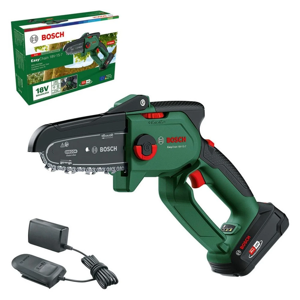 Bosch Akku-Kettensäge EasyChain 18V-15-7, 15 cm, inkl. Akku 2,5Ah und Ladegerät
