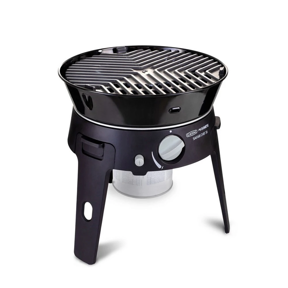 CADAC Safari Chef 30 HP Deluxe Gasgrill, ø 30 cm, 3.6 kg, Keramikbeschichtung