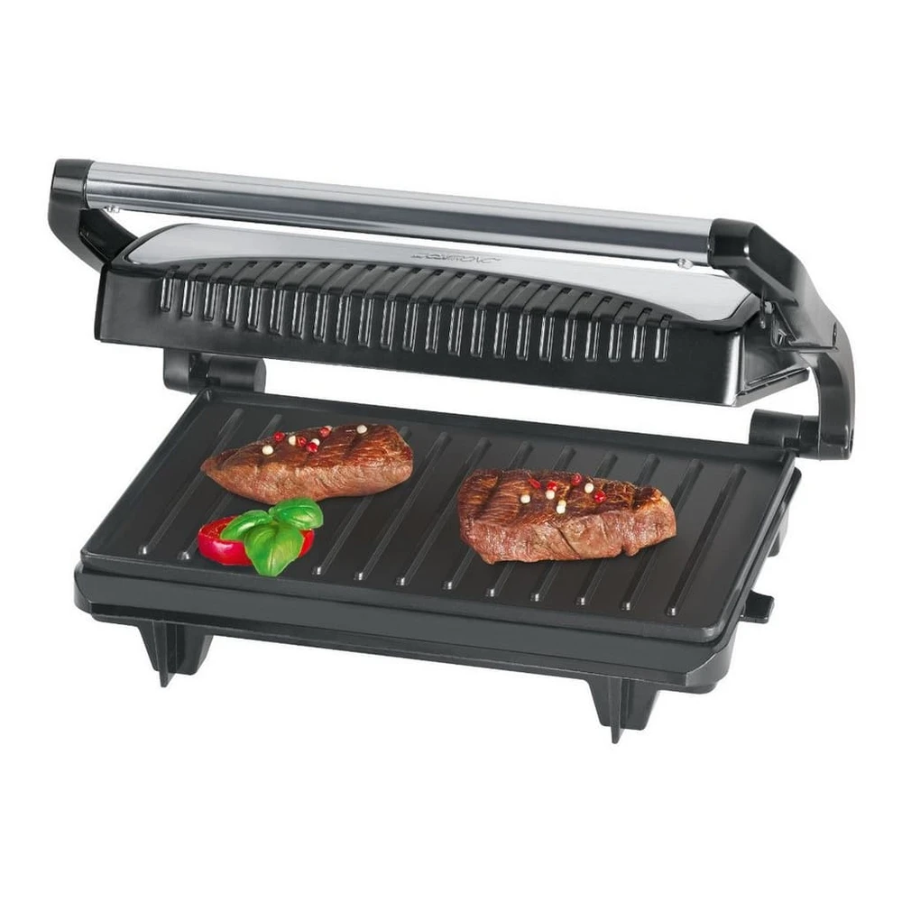 CLATRONIC Kontaktgrill MG 3519, 700W, Edelstahl, beidseitiges Grillen