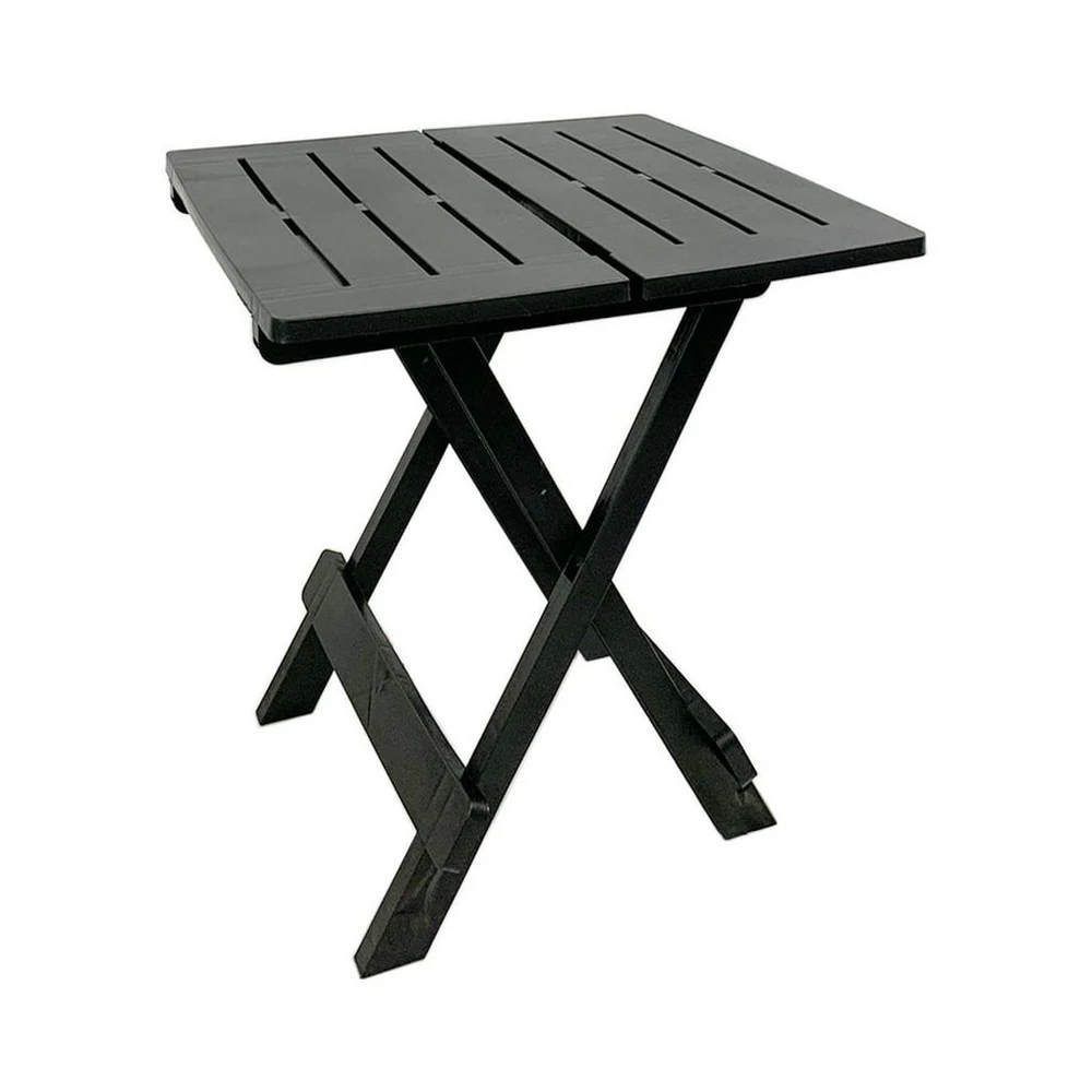 INDA-Exclusiv Campingtisch, Kunststoff, Anthrazit, 44x44x50 cm