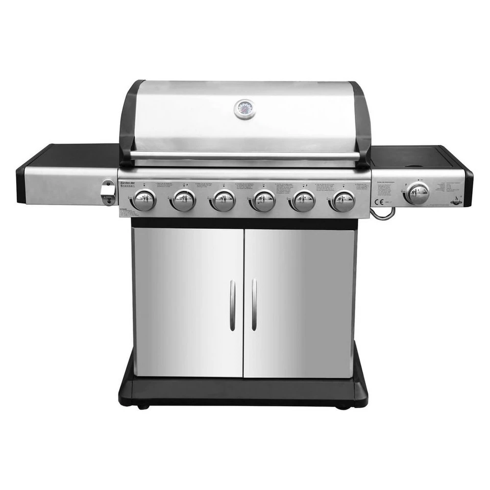 El Fuego Gasgrill Deluxe, 148x56x112 cm, 7 Brenner, Edelstahl