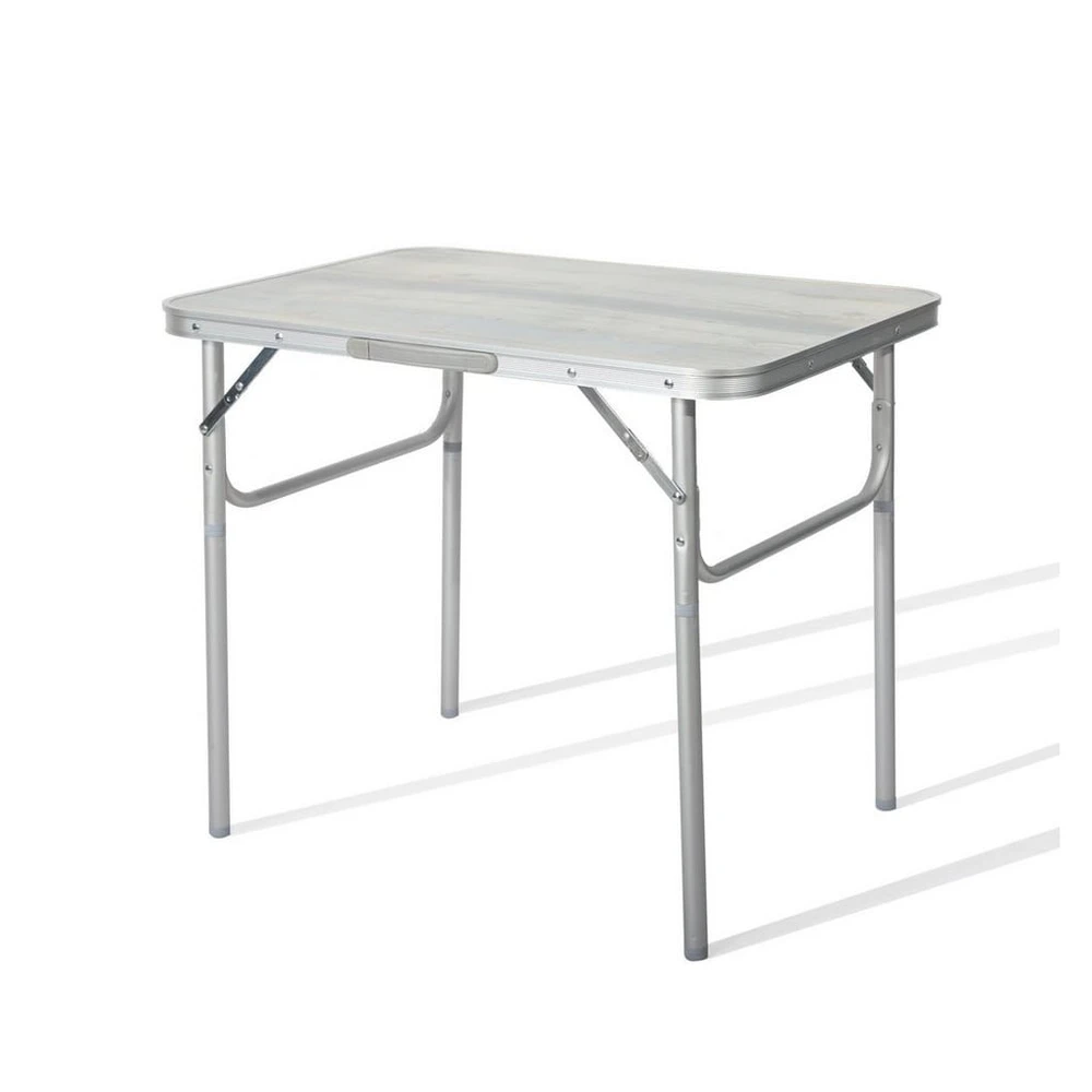 HOMECALL Campingtisch, 75x55x63 cm, MDF Aluminium, klappbar