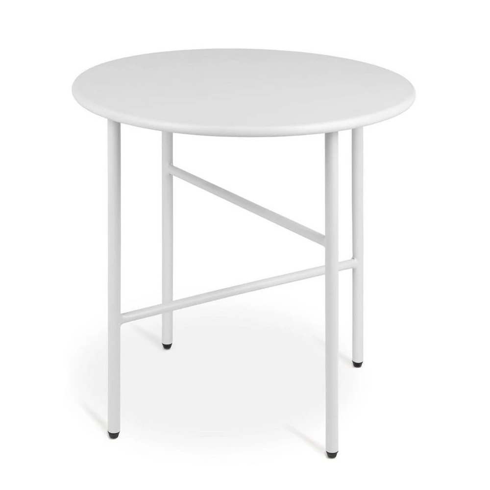 bomoe Beistelltisch Finn, Ø 44 cm, Weiß, In- & Outdoor