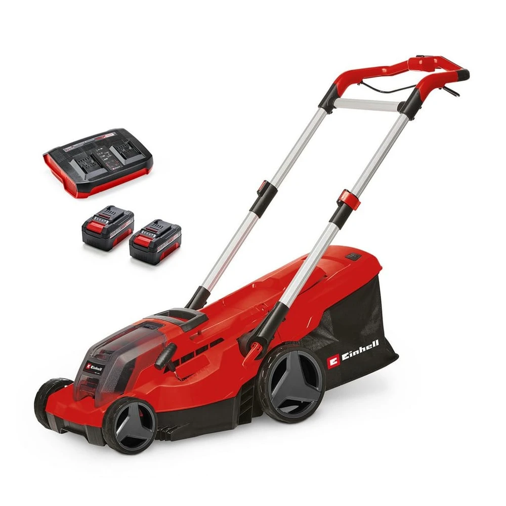 Einhell Akkurasenmäher GP-CM 36/450, 38 cm, 2x 4,0 Ah Akku, Twincharger