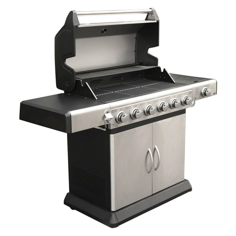 El Fuego Gasgrill Deluxe, 148x56x112 cm, 7 Brenner, Edelstahl