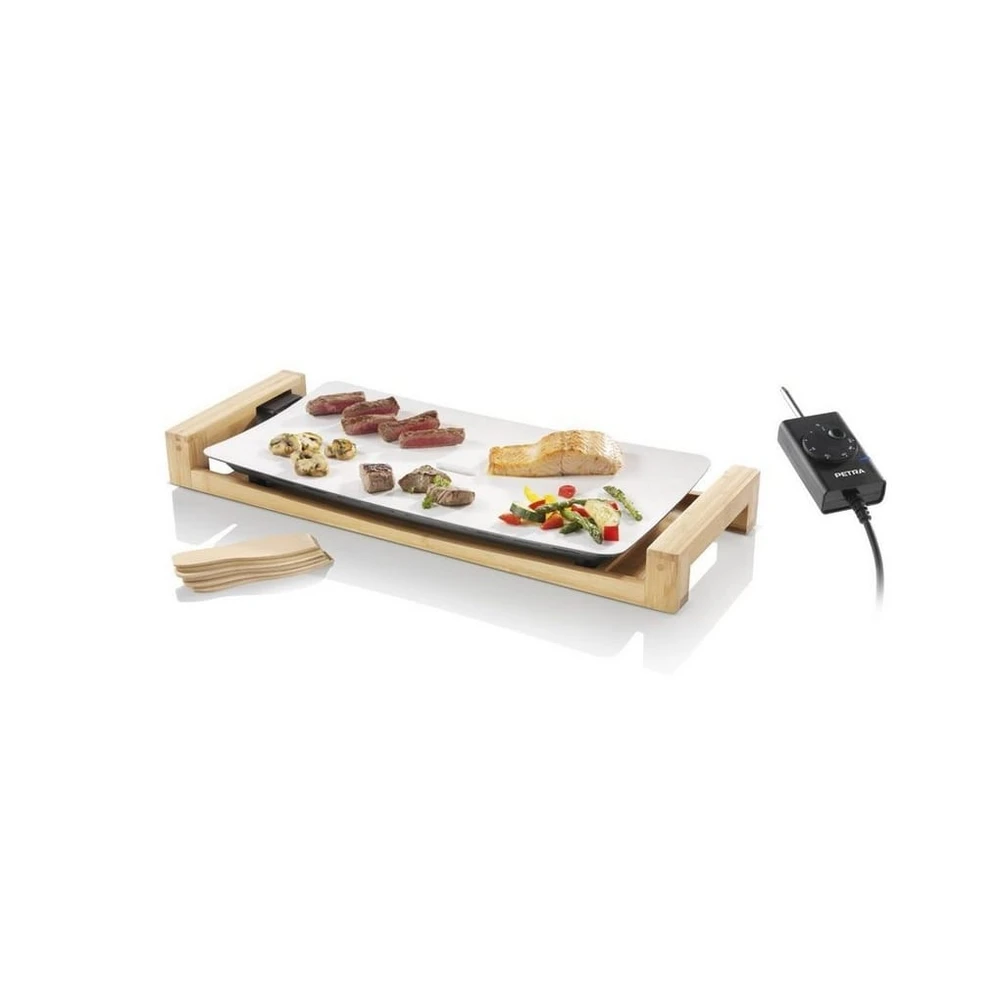 Tischgrill Petra TG 31.00, 2500W, Keramikbeschichtung, Bambusrahmen