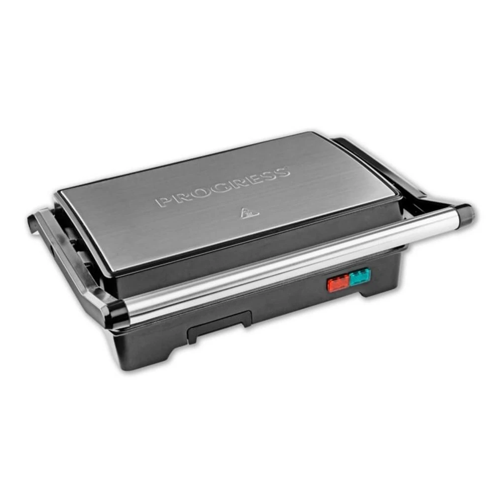 Progress Kontaktgrill 2-in-1, 1000W, 180° klappbar, Megastone-Beschichtung